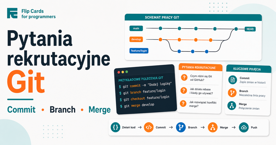 20 Najtrudniejszych pytań rekrutacyjnych z Git