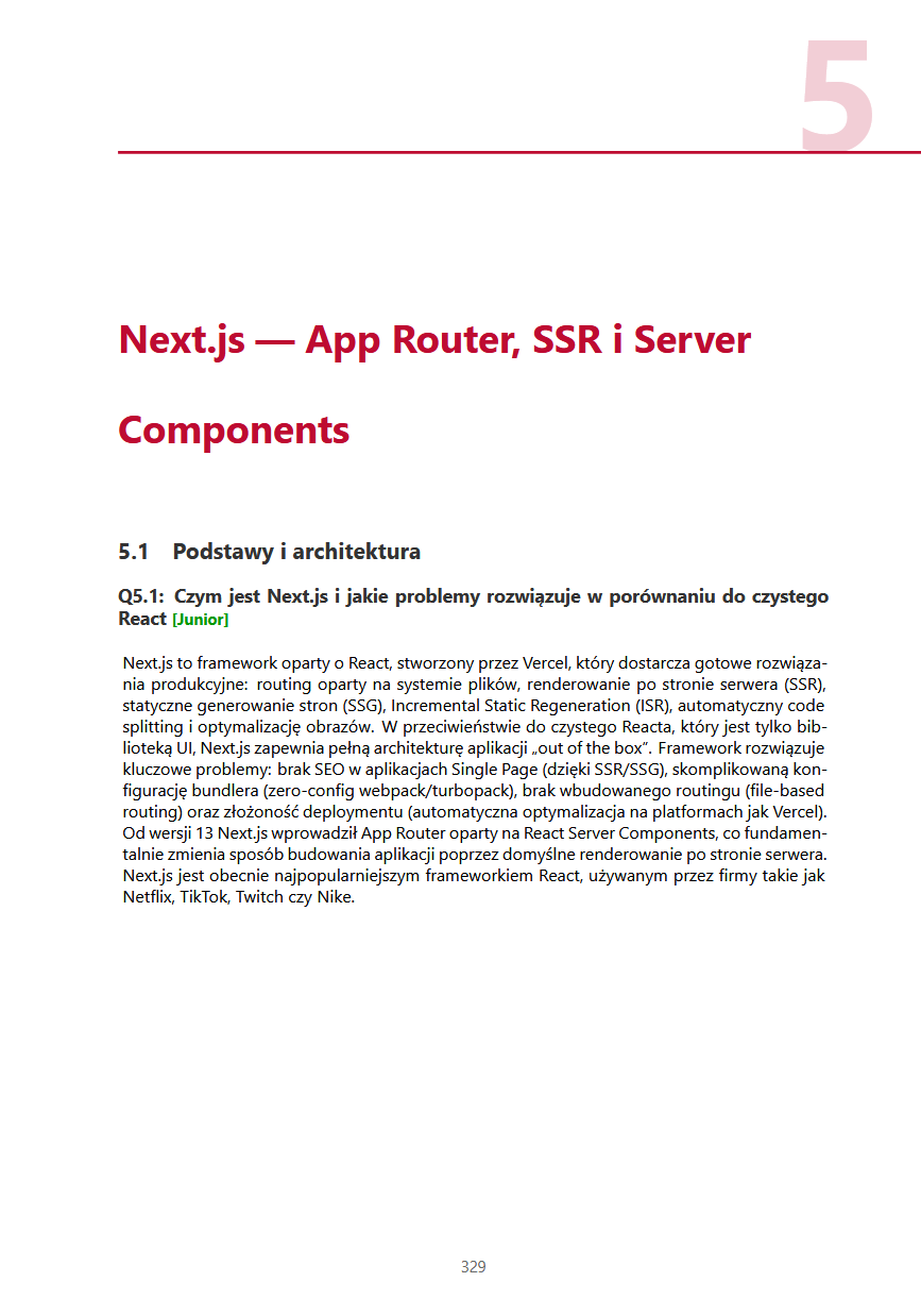 Frontend 2026 PL - Ebook PDF do rozmow technicznych