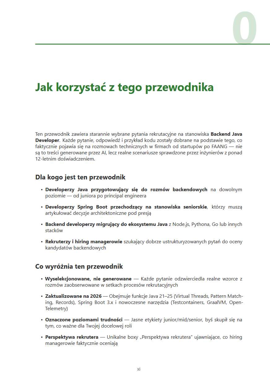 Backend Java 2026 PL - Ebook PDF do rozmow technicznych