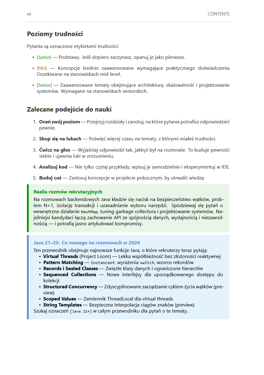 Backend Java 2026 PL - Ebook PDF do rozmow technicznych