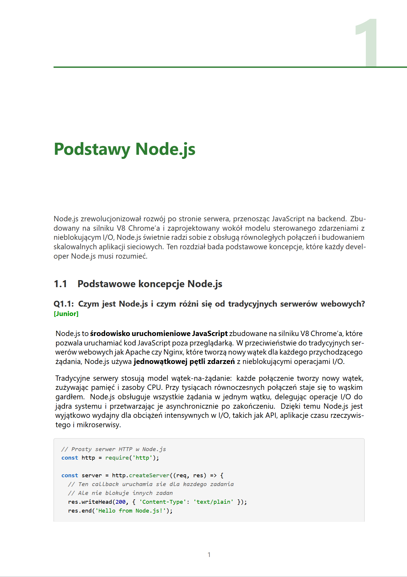 Backend Node 2026 PL – Ebook PDF do rozmów technicznych