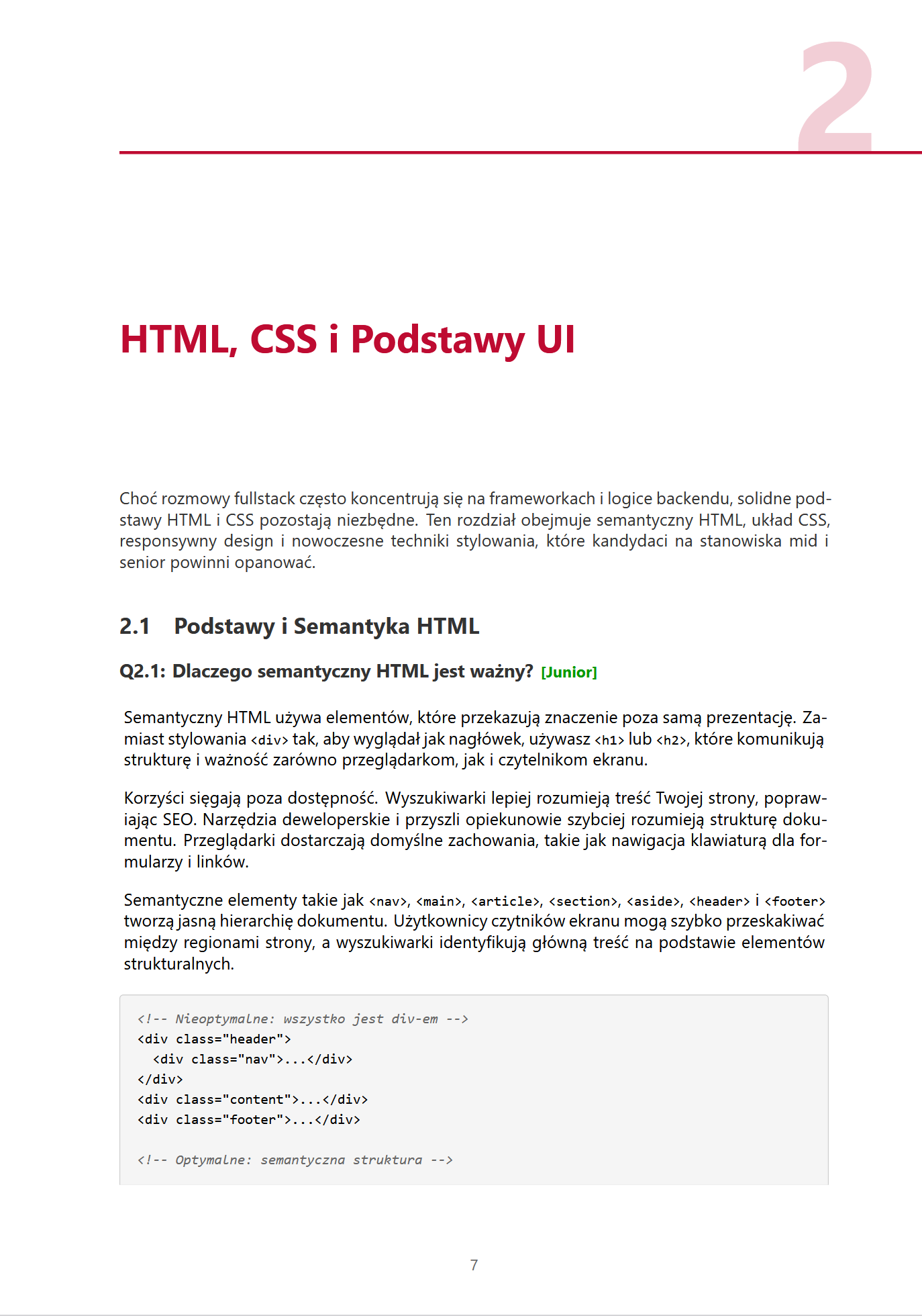 Fullstack 2026 PL – Ebook PDF do rozmów technicznych