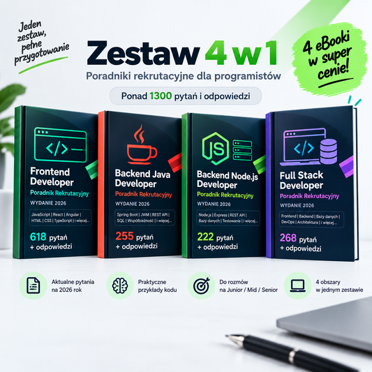 Zestaw 4x Ebook PDF do rozmow technicznych 2026 PL